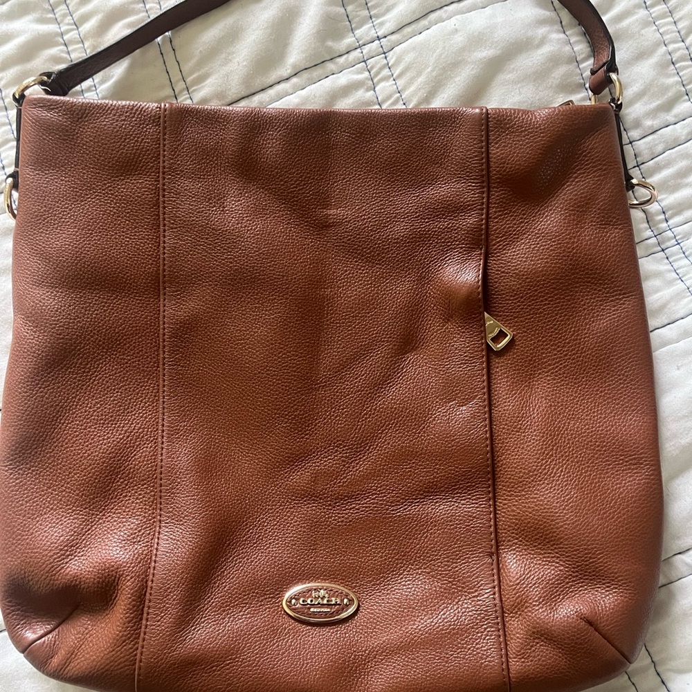 Coach Tan Leather Shoulder Bag 🥰 vintage Coach